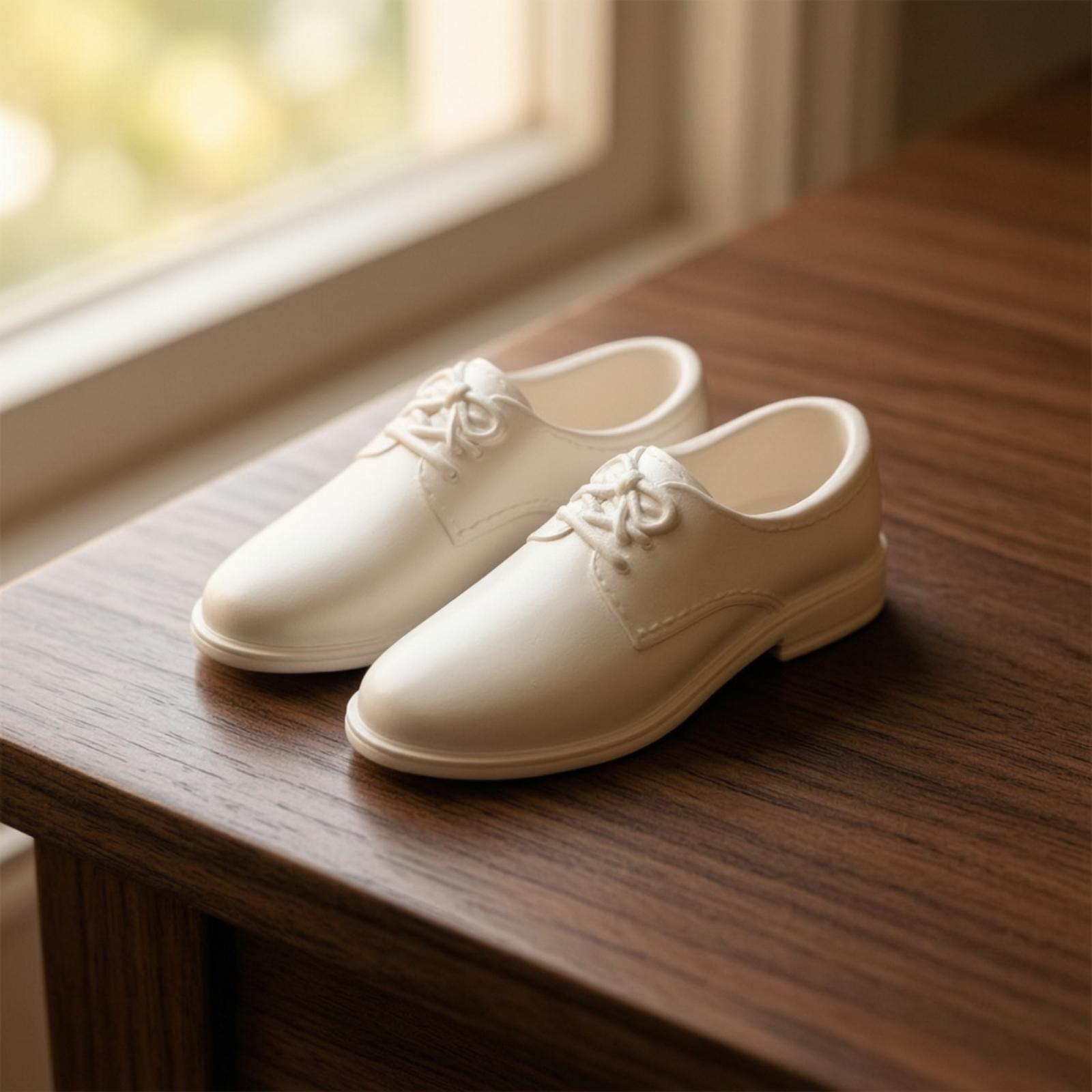 Scale - Men Formals & Ethnic Wear - รองเท้าส้นเตี้ยสำหรับผู้ชายแบบทางการ พร้อมเชือกผูก ดีไซน์สมจริง ขนาด 1/6 สำหรับชุดตุ๊กตา