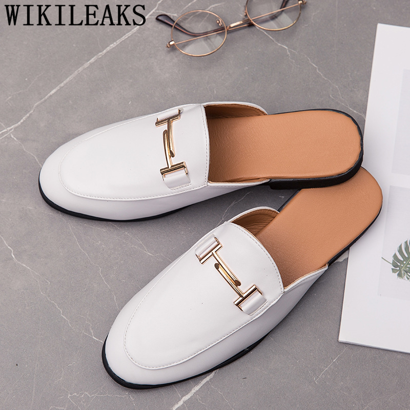 Men Formal Wear Shoes - รองเท้าหนังสีดำแบบสวมสำหรับผู้ชาย รองเท้าลำลองแฟชั่น รองเท้าผู้ชาย รุ่น 2026