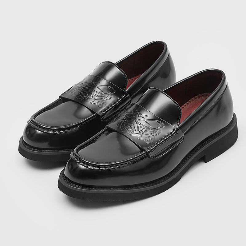 Men Formal Wear Shoes - รองเท้าหนังผู้ชาย รองเท้าโลฟเฟอร์ทำมือ รองเท้าลำลองแฟชั่น รองเท้าผู้ชายคลาสสิก รองเท้าแต่งงานวินเทจ รองเท้าธุรกิจแบบสวมสำหรับผู้ชาย