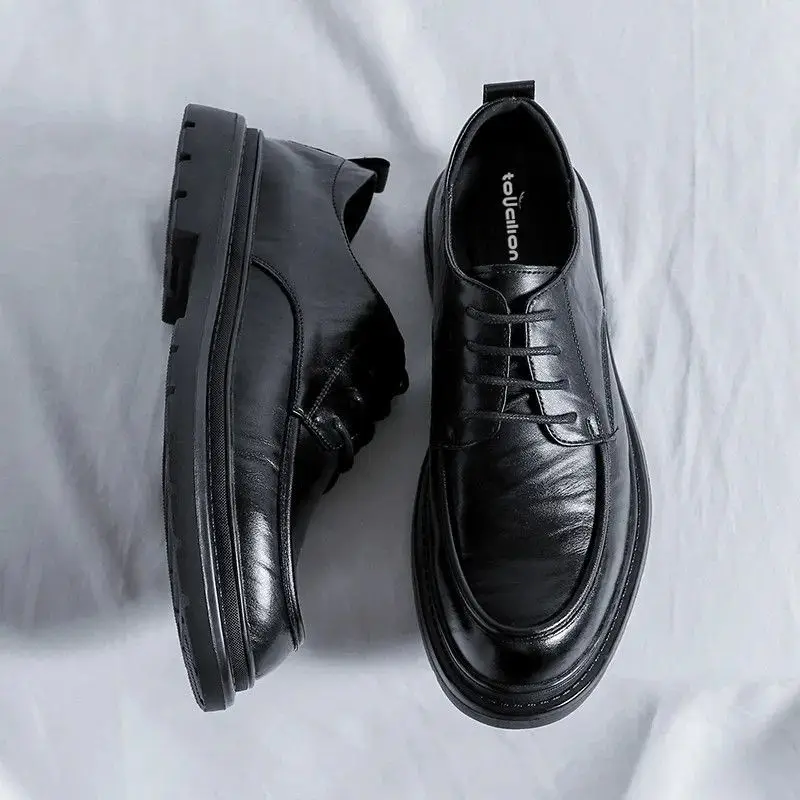 Men Formal Wear Shoes - Lace Up รอบ Toe รองเท้าหนังผู้ชายสบาย Legitimate