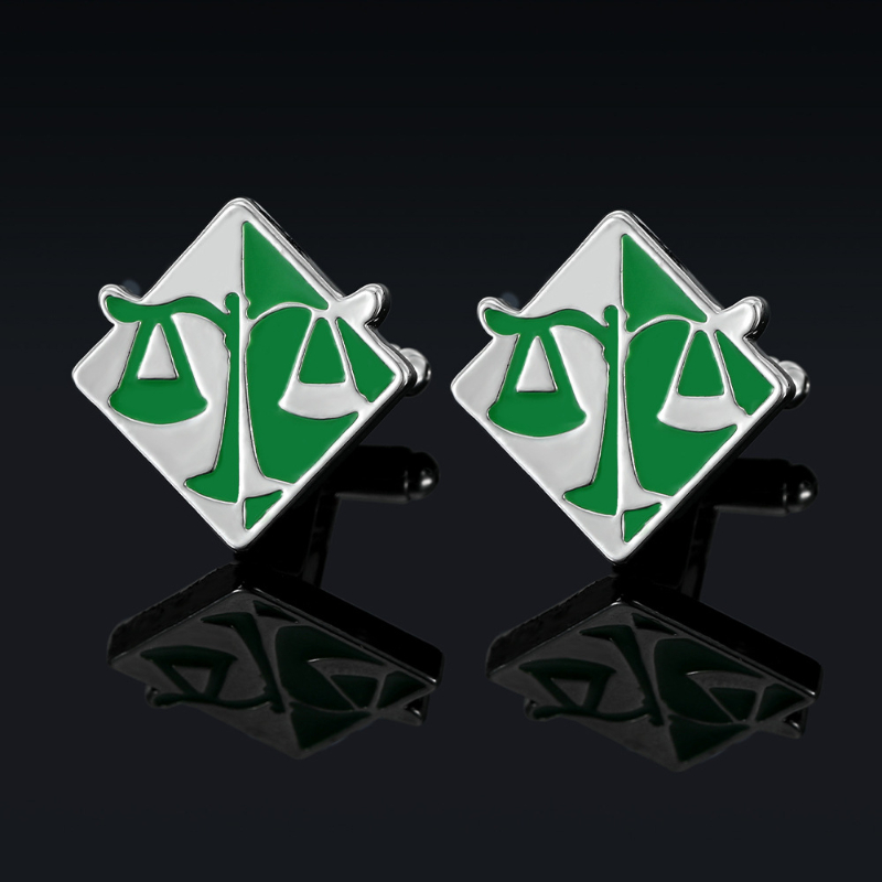 Scale - Men Formals & Ethnic Wear - Square Snowflake Mirror Cufflinks Scale การออกแบบถาด
