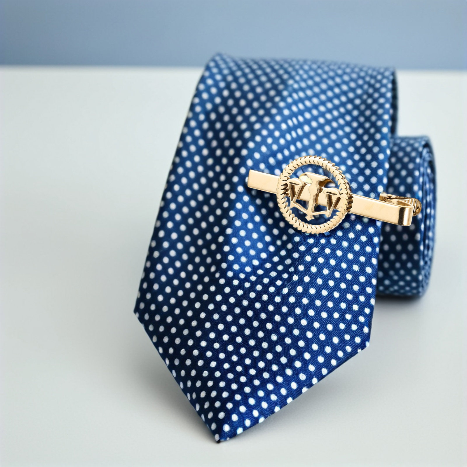 Scale - Men Formals & Ethnic Wear - คลิปหนีบเนคไท Libra สำหรับผู้ชาย สแตนเลสสตีล สีทอง ลายตาชั่งความยุติธรรม