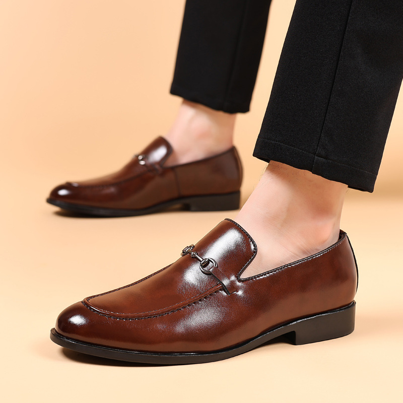 Men Formal Wear Shoes - รองเท้าทำงานผู้ชาย รองเท้าโลฟเฟอร์คลาสสิก รองเท้าทางการผู้ชาย รองเท้าแบรนด์ดัง รองเท้าเดรสผู้ชาย รองเท้าผู้ชายแบบสวม