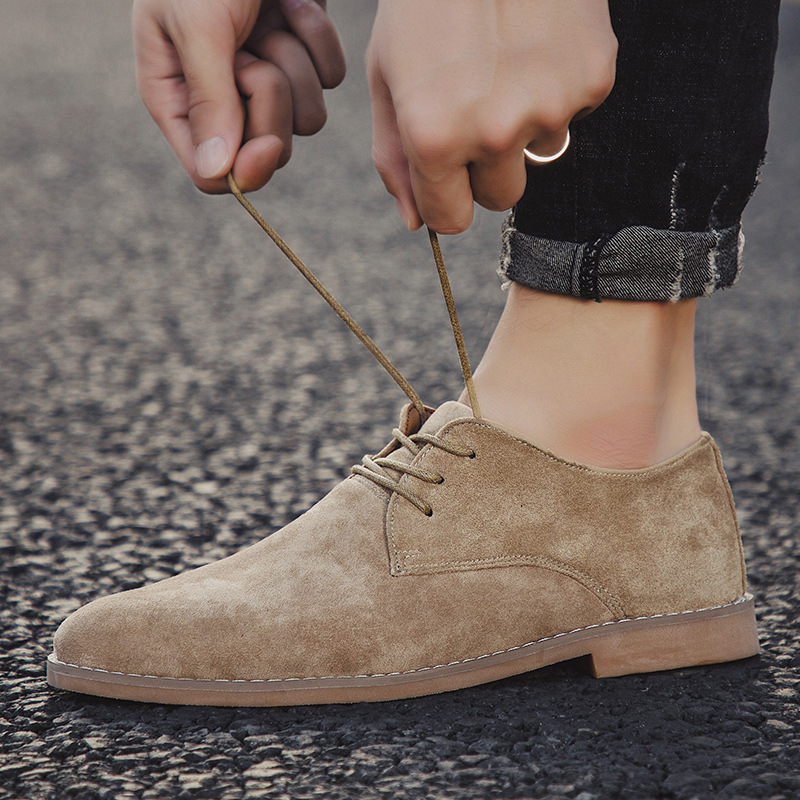 Men Formal Wear Shoes - แฟชั่น England Trend Casual รองเท้าผู้ชาย Flock