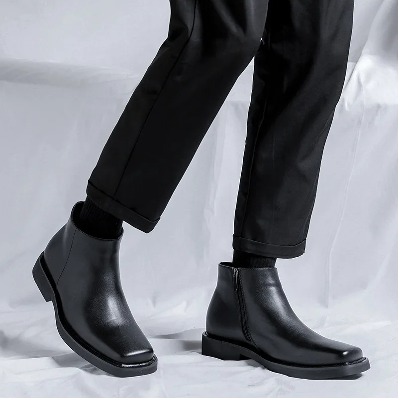 สีดําใหม่แฟชั่นผู้ชายรองเท้าหน - Men Formal Wear Shoes บทวิจารณ์และราคา