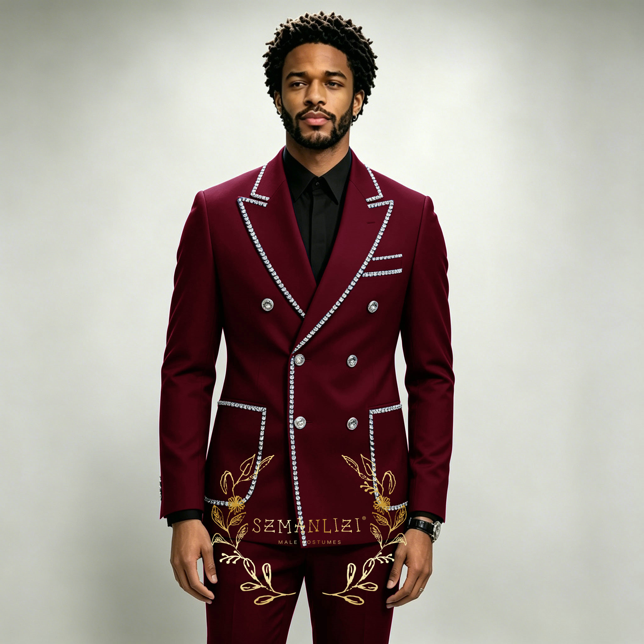 ชุดสูทผู้ชายสุดหรู 2 ชิ้น สีน้ - Men Formal Wear For Wedding บทวิจารณ์และราคา