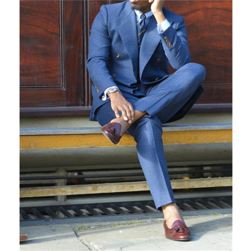สีน้ำเงินเข้มอย่างเป็นทางการบุ - Men Formal Wear For Wedding บทวิจารณ์และราคา
