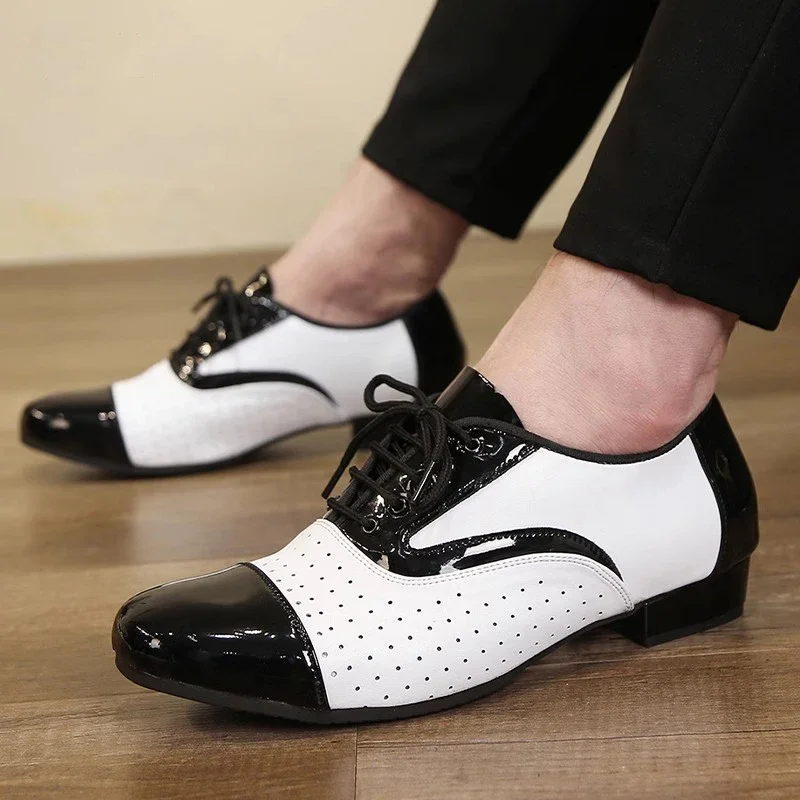 โมเดิร์นรองเท้าเต้นรําสําหรับช - Men Formal Wear Shoes บทวิจารณ์และราคา