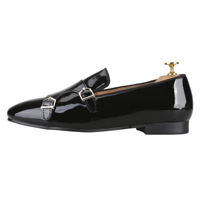 Piergitar ใหม่สีดําสิทธิบัตรหน - Men Formal Wear Shoes บทวิจารณ์และราคา