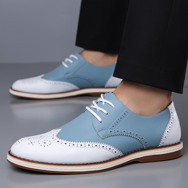 รองเท้าออกซ์ฟอร์ดแบบผูกเชือกสี - Men Formal Wear Shoes บทวิจารณ์และราคา