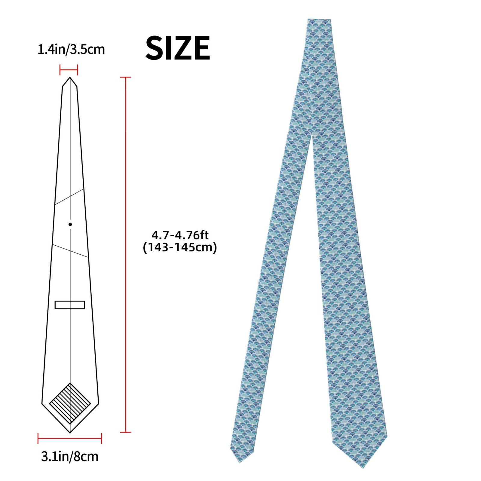 เนคไทผ้าไหมลายเกล็ดปลาสีน้ำเงิ - Scale - Men Formals & Ethnic Wear บทวิจารณ์และราคา
