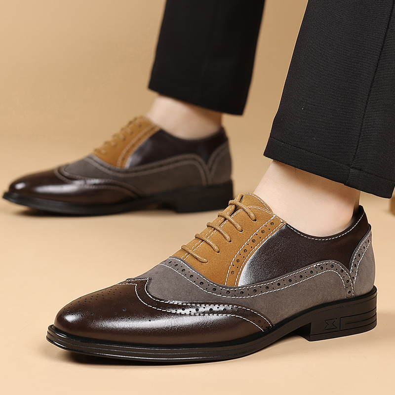 รองเท้าเดรสผู้ชายหรูหรา สไตล์เ - Men Formal Wear Shoes บทวิจารณ์และราคา