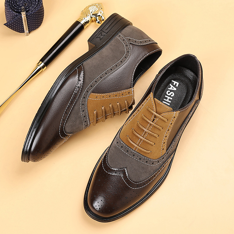 รองเท้าเดรสผู้ชายหรูหรา สไตล์เ - Men Formal Wear Shoes บทวิจารณ์และราคา