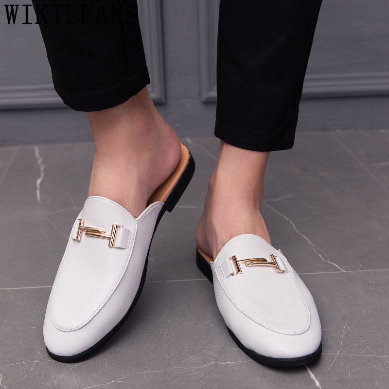รองเท้าหนังสีดำแบบสวมสำหรับผู้ - Men Formal Wear Shoes บทวิจารณ์และราคา