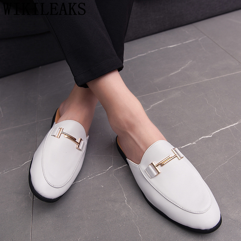 รองเท้าหนังสีดำแบบสวมสำหรับผู้ - Men Formal Wear Shoes บทวิจารณ์และราคา