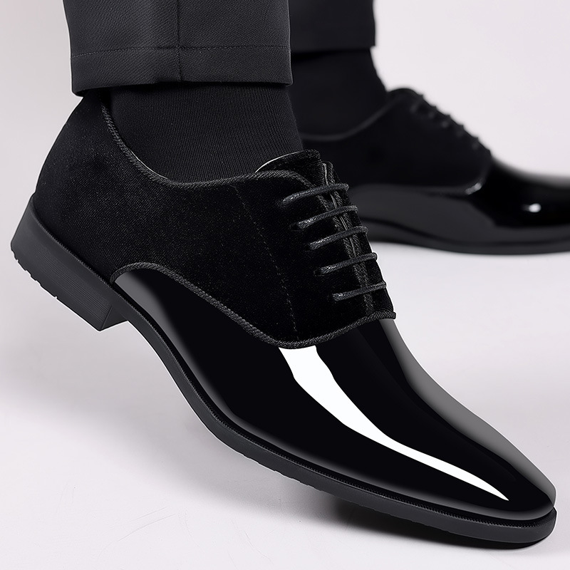รองเท้าหนังธุรกิจแบบใหม่สำหรับ - Formal Wear For Men In Wedding บทวิจารณ์และราคา