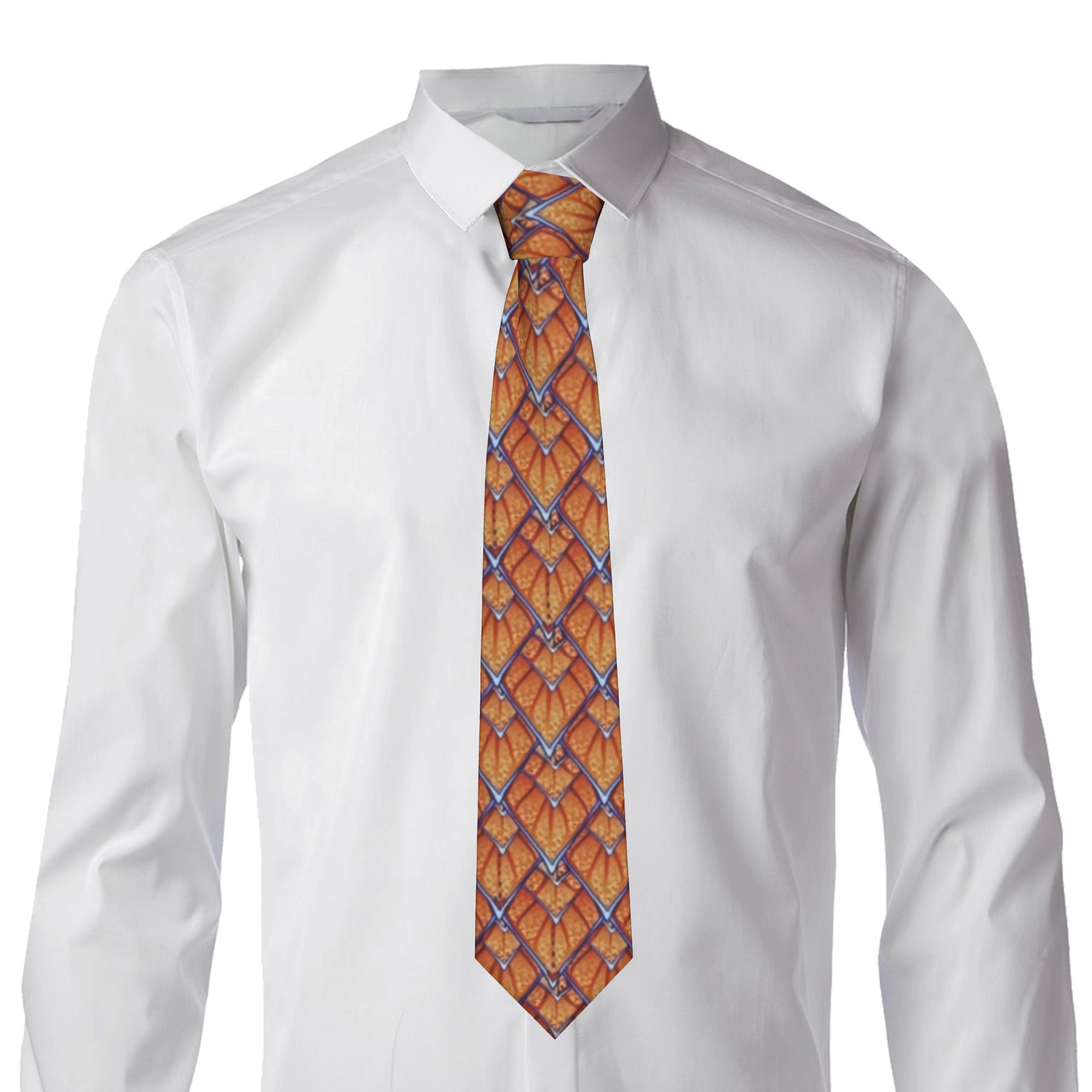 เนคไทผ้าไหมลายปลาดราก้อน Gaunt - Scale - Men Formals & Ethnic Wear บทวิจารณ์และราคา