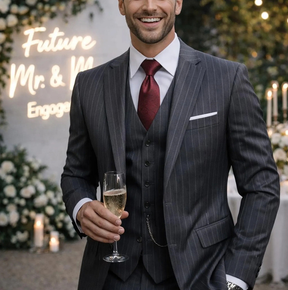 ชุดสูทเจ้าบ่าวงานแต่งงาน 3 ชิ้ - Men'S Formal Wear For Engagement บทวิจารณ์และราคา