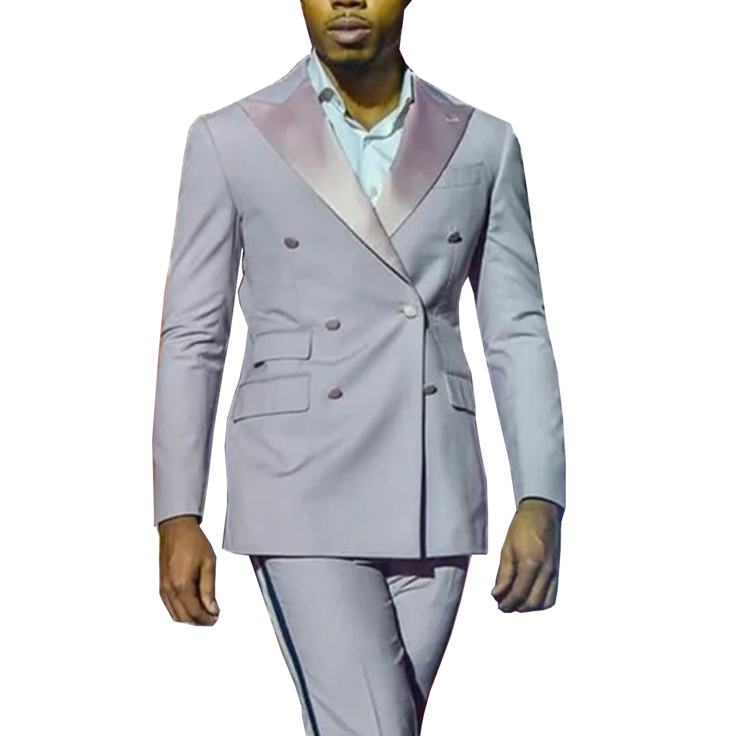 Gwenhwyfar ใหม่สีชมพูอ่อนผู้ชา - Men Formal Wear For Wedding บทวิจารณ์และราคา