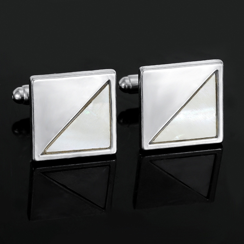 Square Snowflake Mirror Cuffli - Scale - Men Formals & Ethnic Wear บทวิจารณ์และราคา