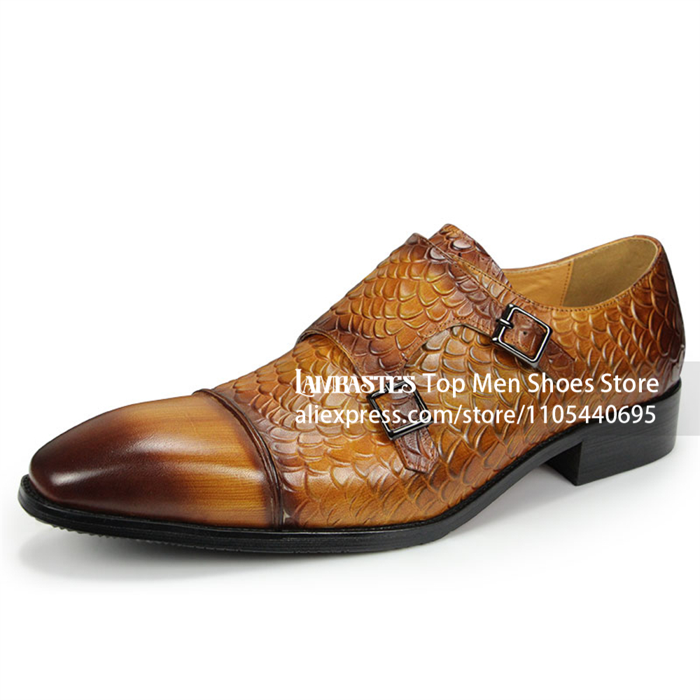 รองเท้าหนังผู้ชายแบบมังก์สแตรป - Scale - Men Formals & Ethnic Wear บทวิจารณ์และราคา