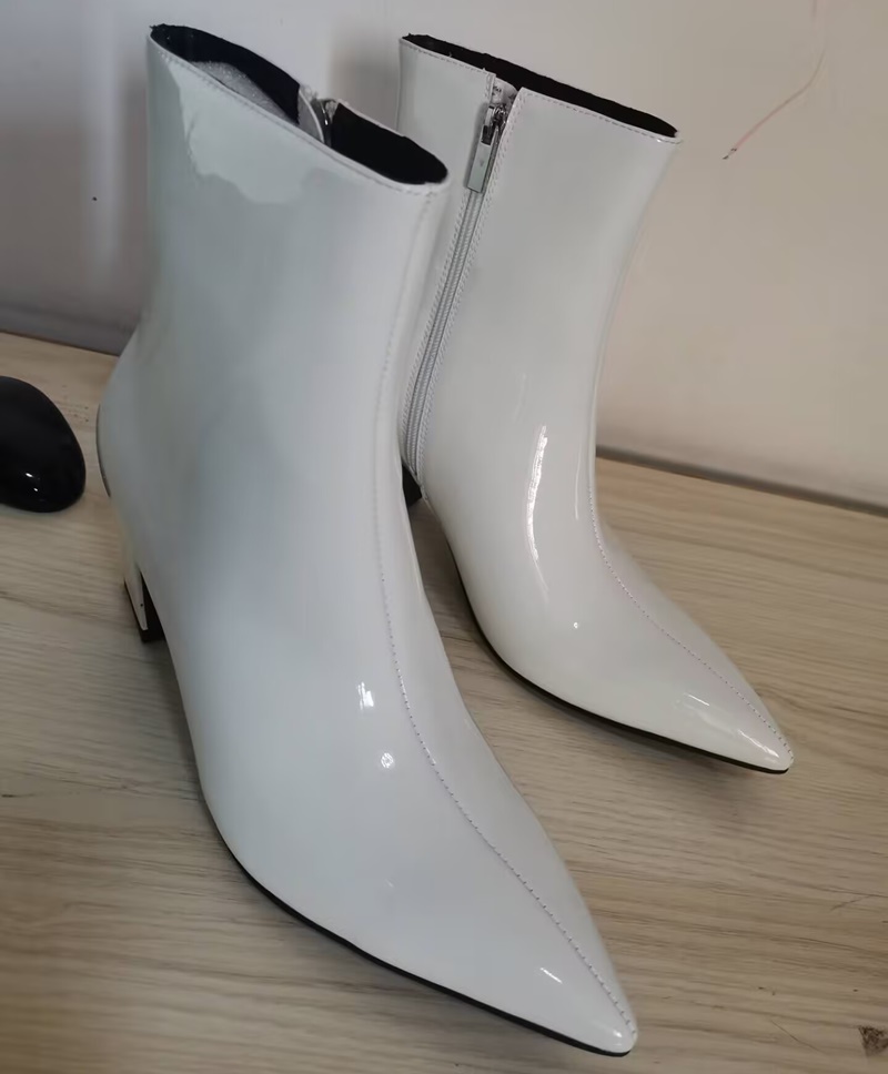 รองเท้าบูทสีขาวแฟชั่นใหม่สำหรั - Men Formal Wear Shoes บทวิจารณ์และราคา