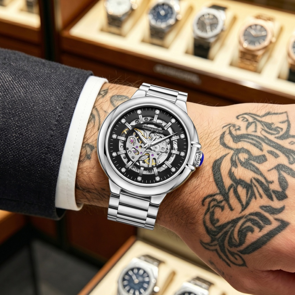 นาฬิกาข้อมือสายเหล็กกลไกอัตโนม - Scale - Men Formals & Ethnic Wear บทวิจารณ์และราคา